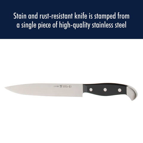 HENCKELS satin finish reflection demonstrating stain resistance and low-maintenance finish