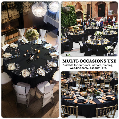 Heneger styled wedding table lifestyle scene enhancing centerpiece contrast