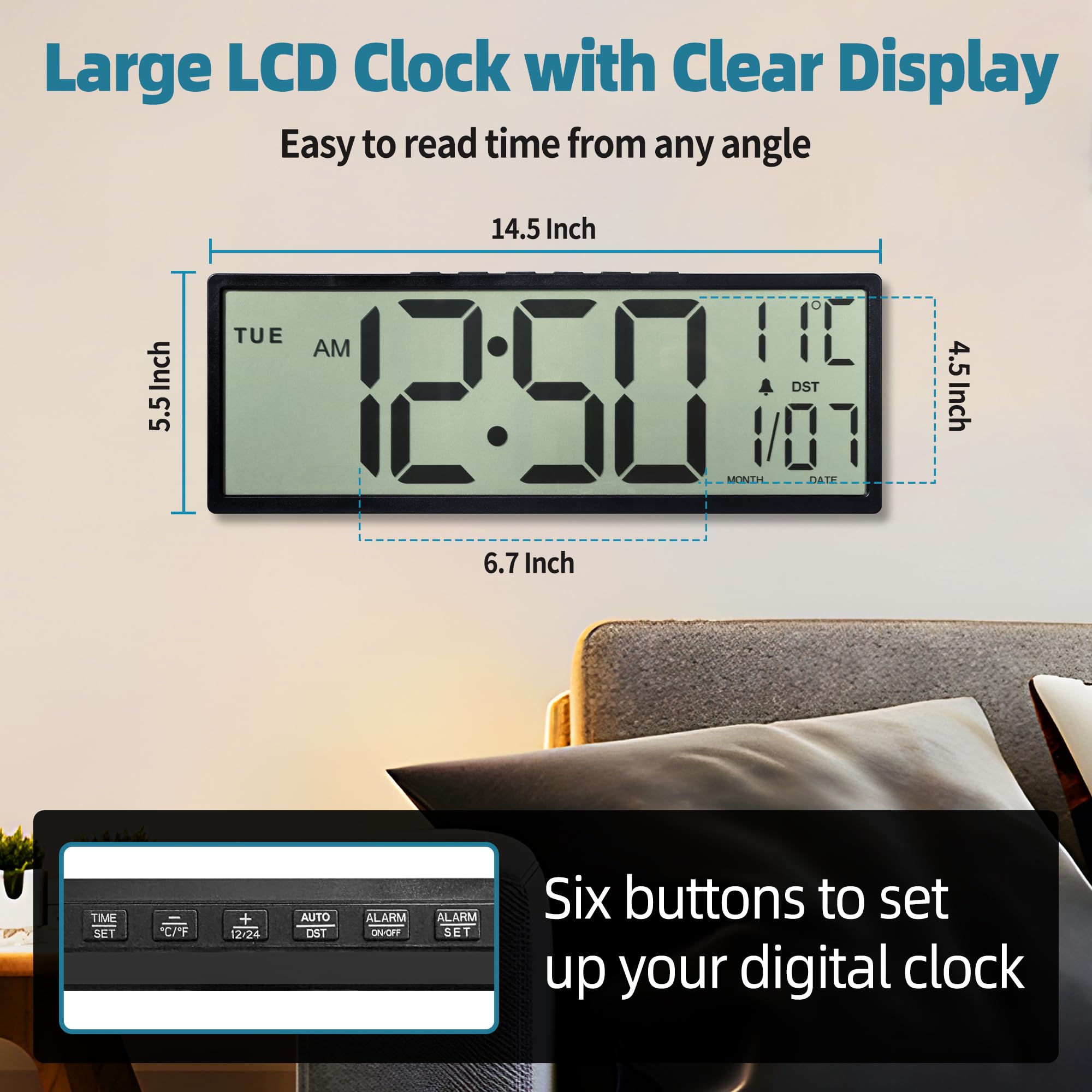 Henescribe close-up of display numbers improving distant visibility