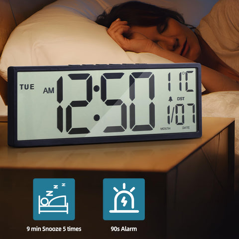 Henescribe mounted in living room making time easy to check