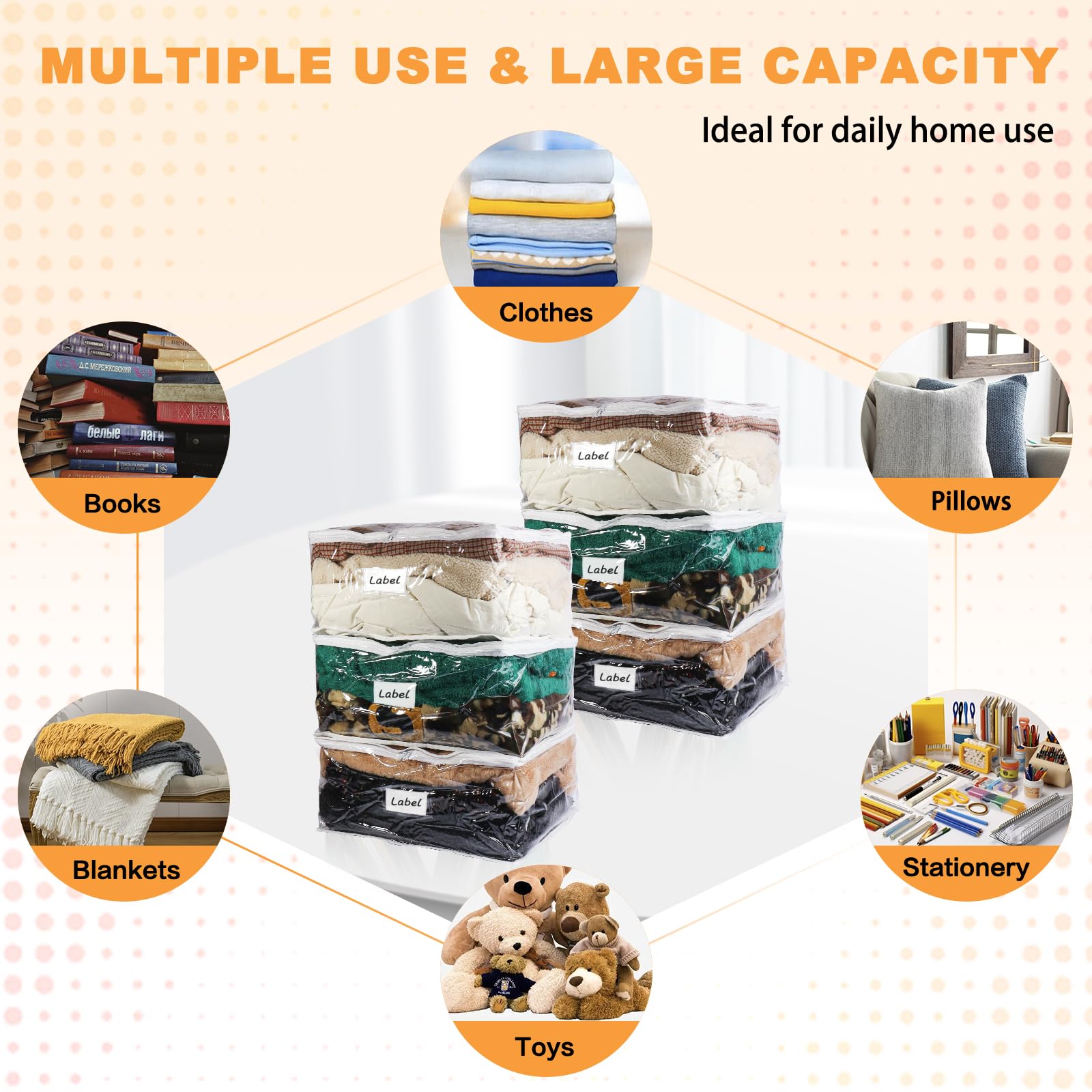 Heonay filled with blanket scale showing generous capacity and space-saving benefit