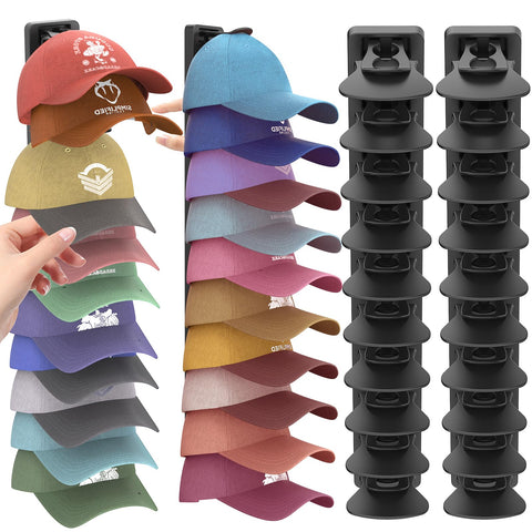 HeQe front view of hat rack showing secure storage benefit