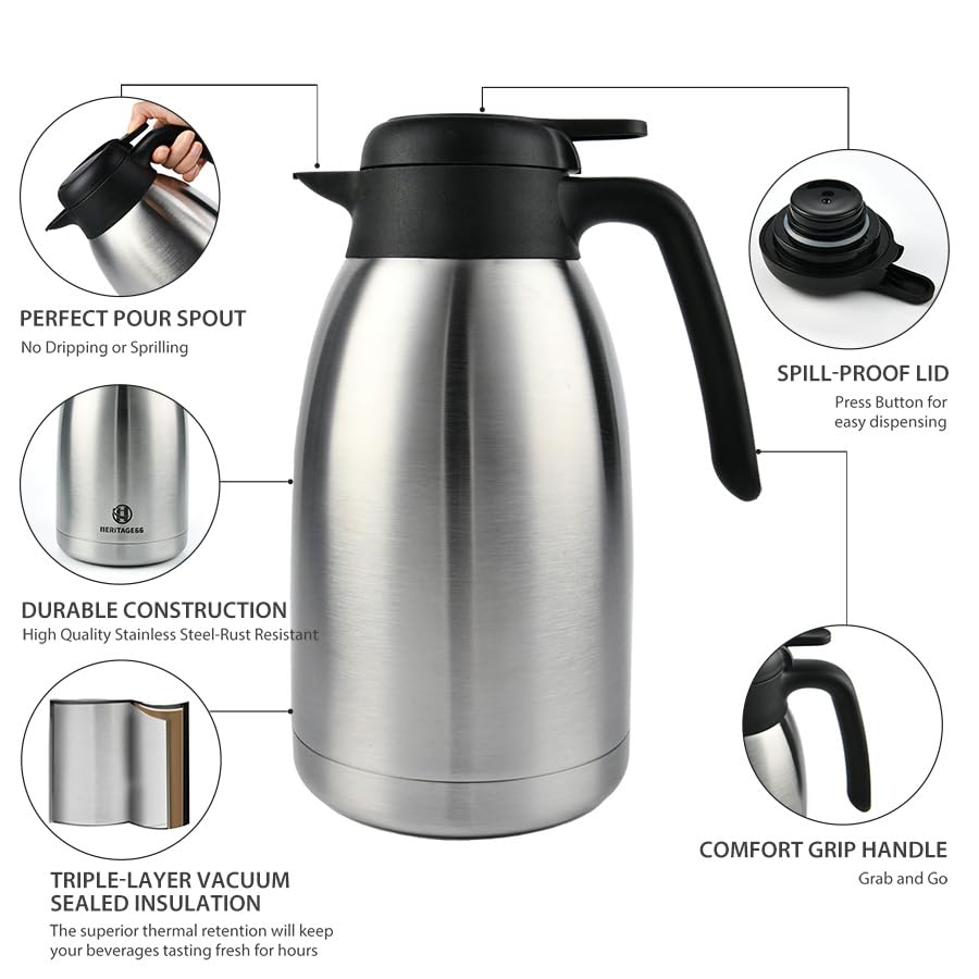 Heritage66 pouring coffee one-handed showing controlled, spill-free serving