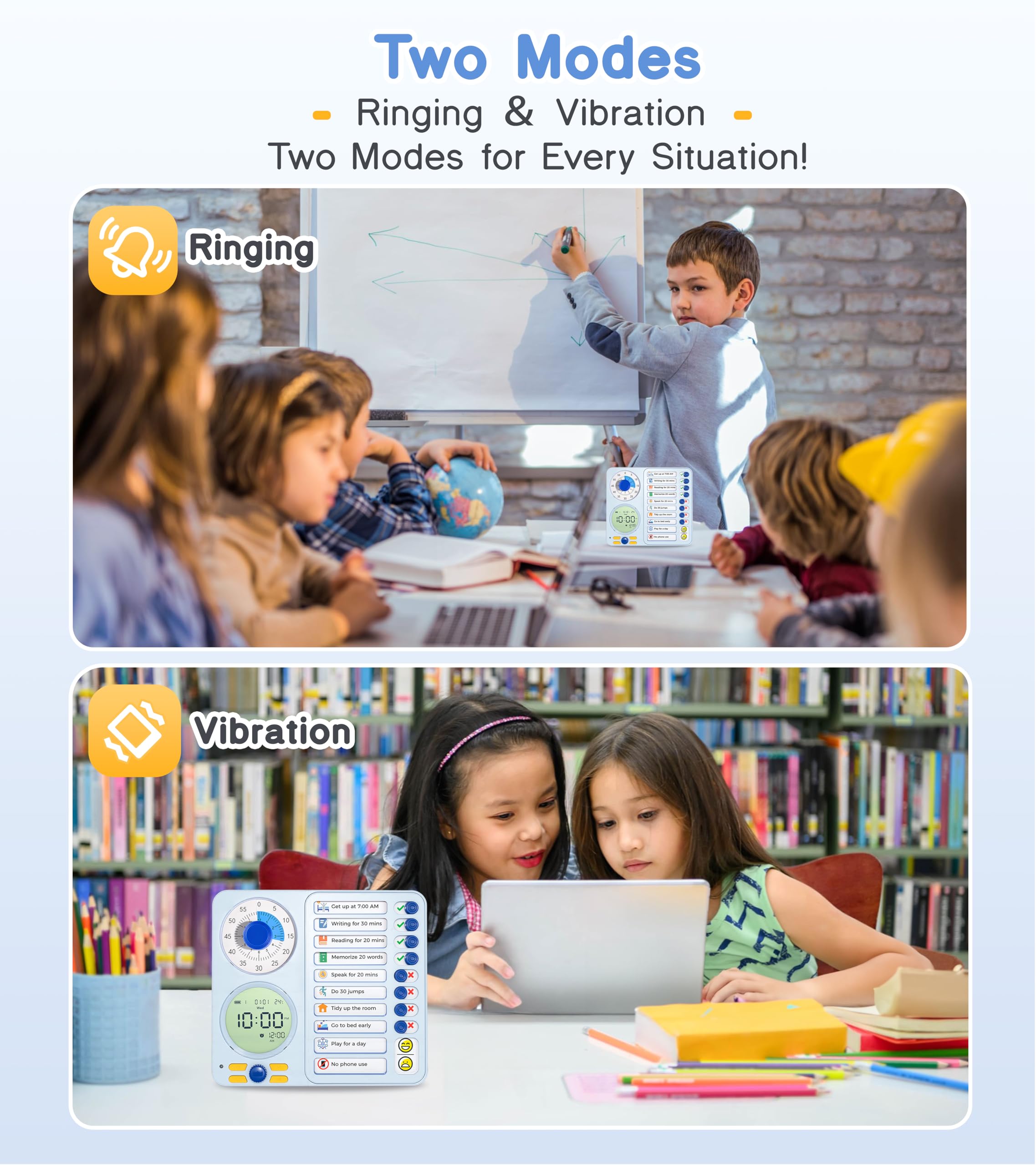 Herloreen used in classroom supporting student routines and concentration