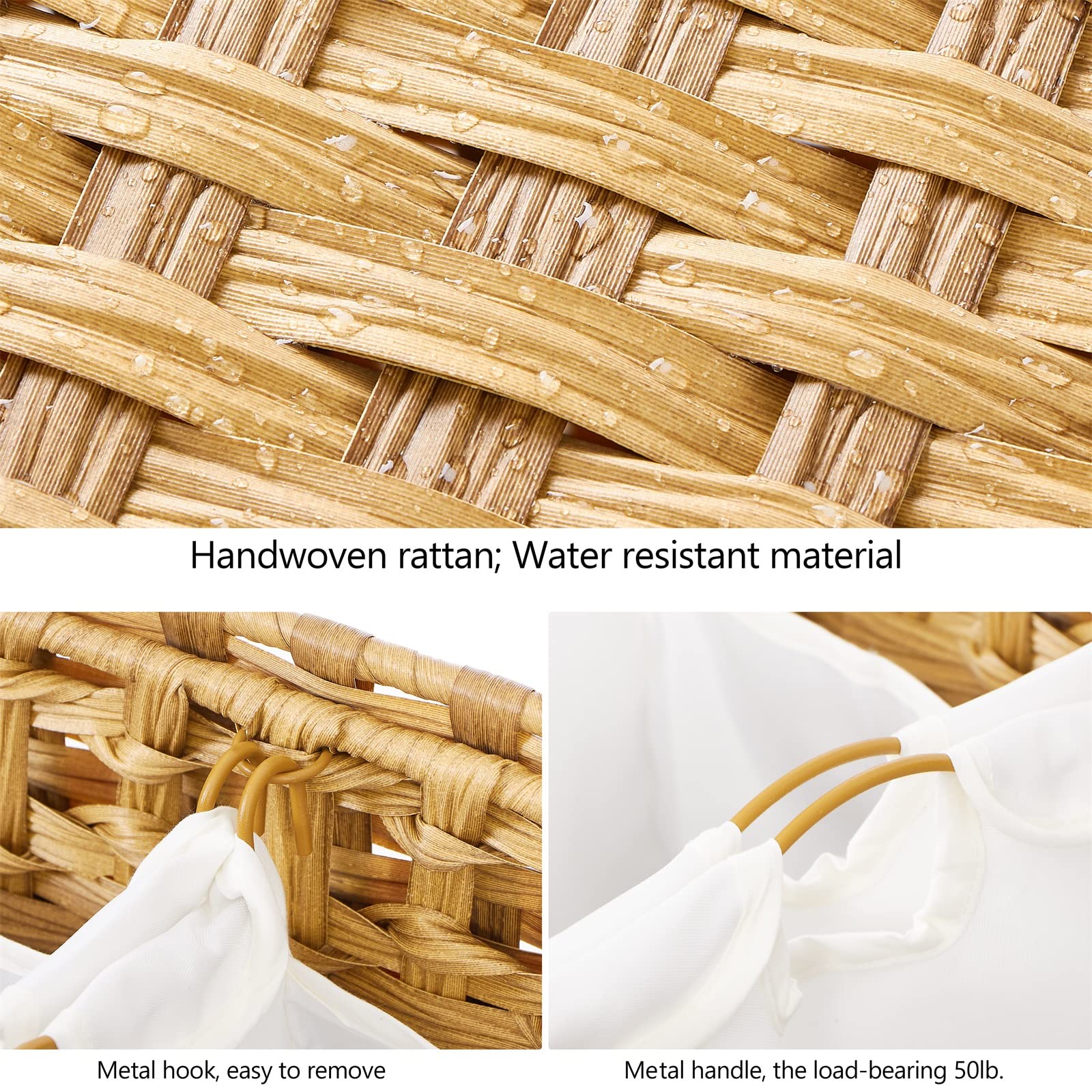 Hermina filled with towels and bedding showing large 132L capacity benefit