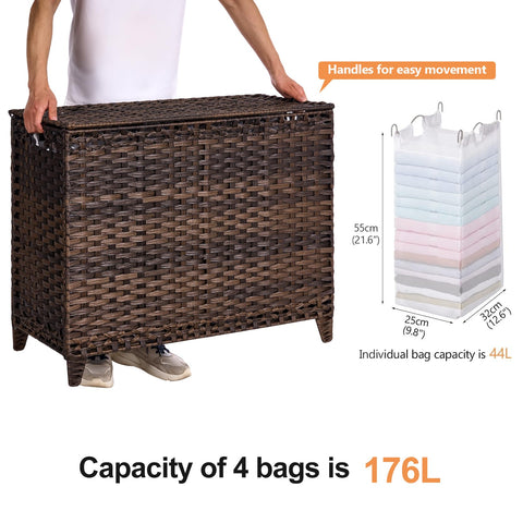Hermina liner bag being removed illustrating lightweight, easy carrying