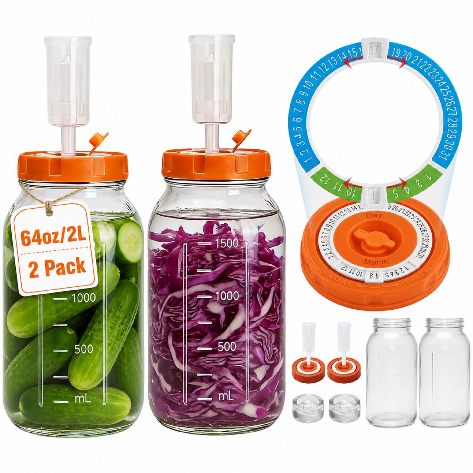 Hersolm two-pack jars front view showing complete kit benefits