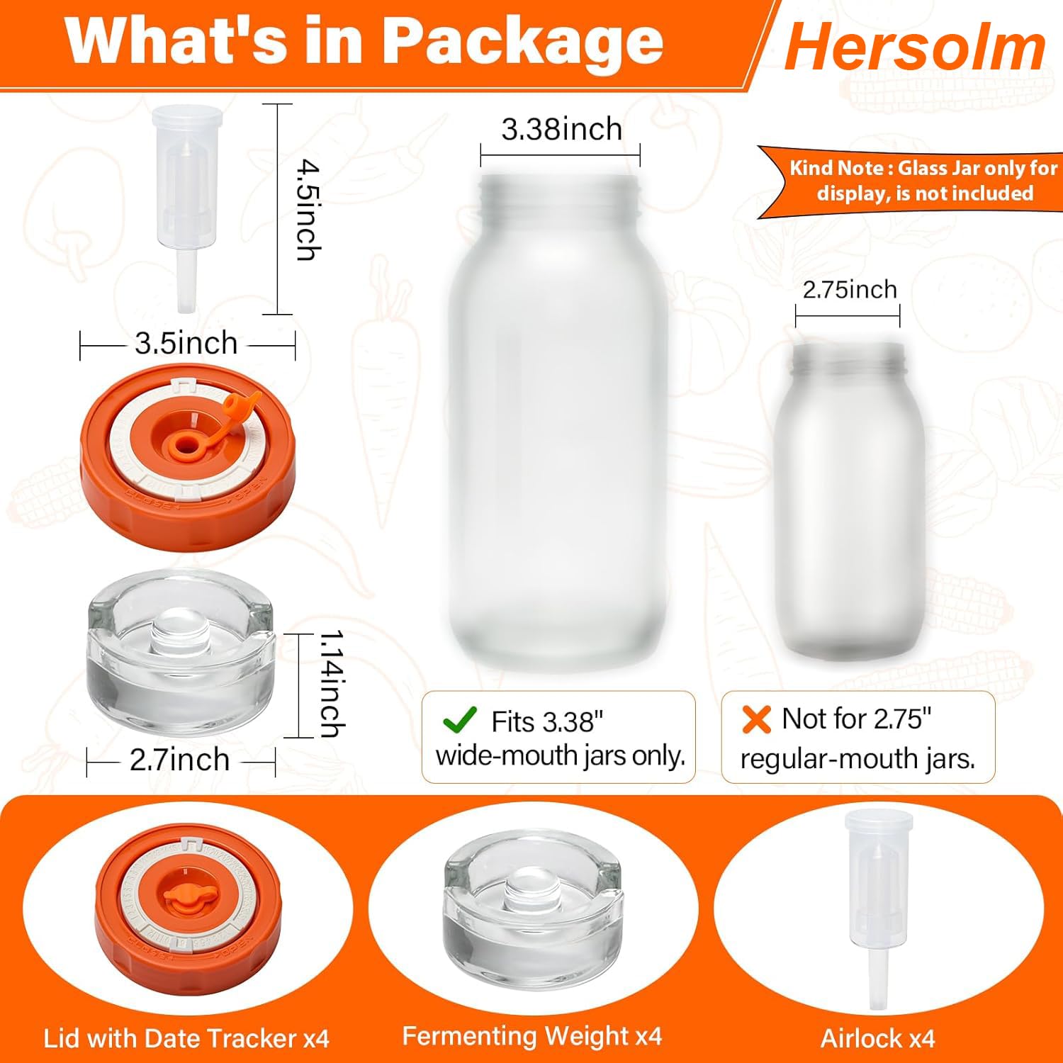 Hersolm lid and food-grade silicone gasket highlighting airtight seal