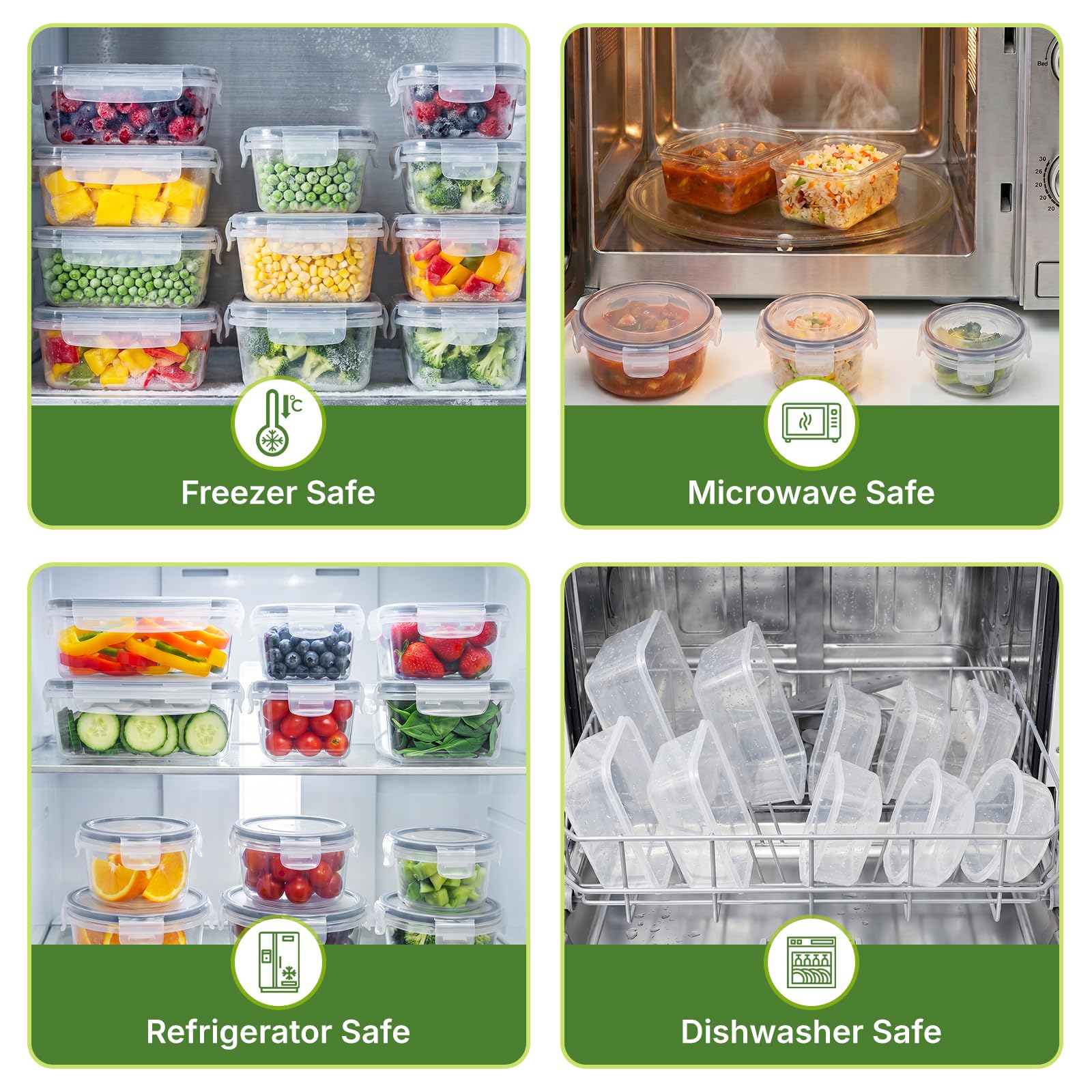 HestiaSnax stacked containers in refrigerator illustrating organized, compact storage