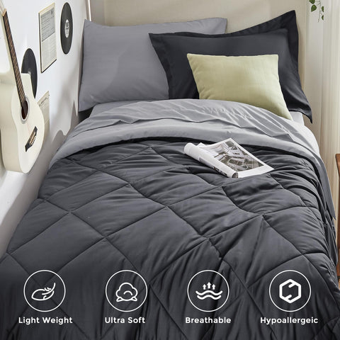 HEVUMYI close-up of brushed microfiber texture for soft comfortable sleep