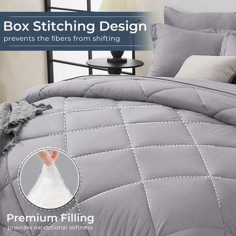 HEVUMYI pillow shams and cases arranged to show coordinated finish and easy styling benefit