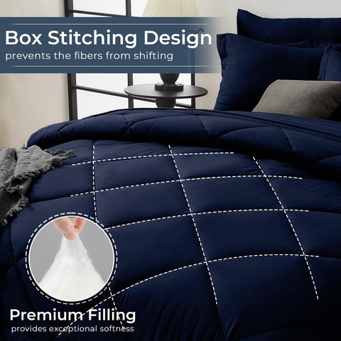 HEVUMYI pillows and shams styled on bed showing coordinated look benefit