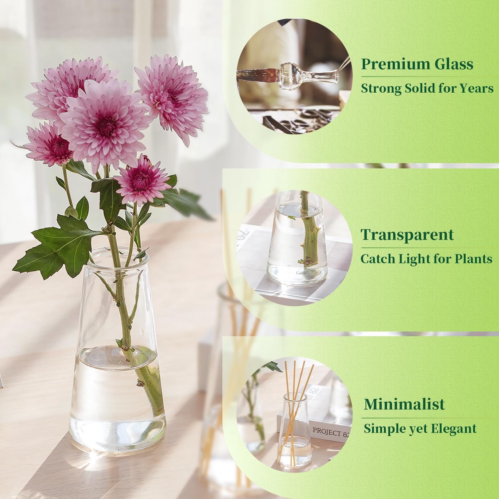 Hewory vases on mantel illustrating stylish everyday home decor