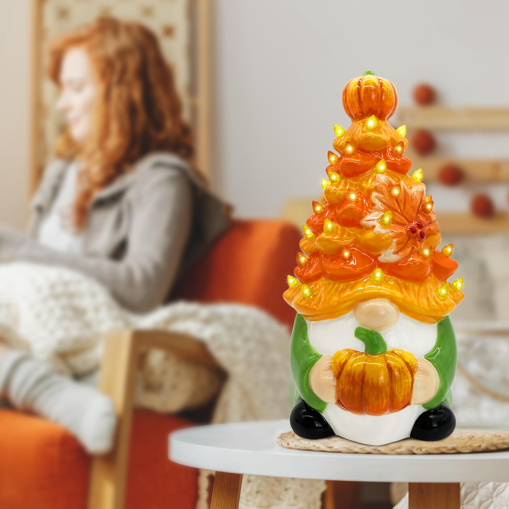 Hexagram gift-wrapped ceramic tree suggested present for fall celebrations and hosts
