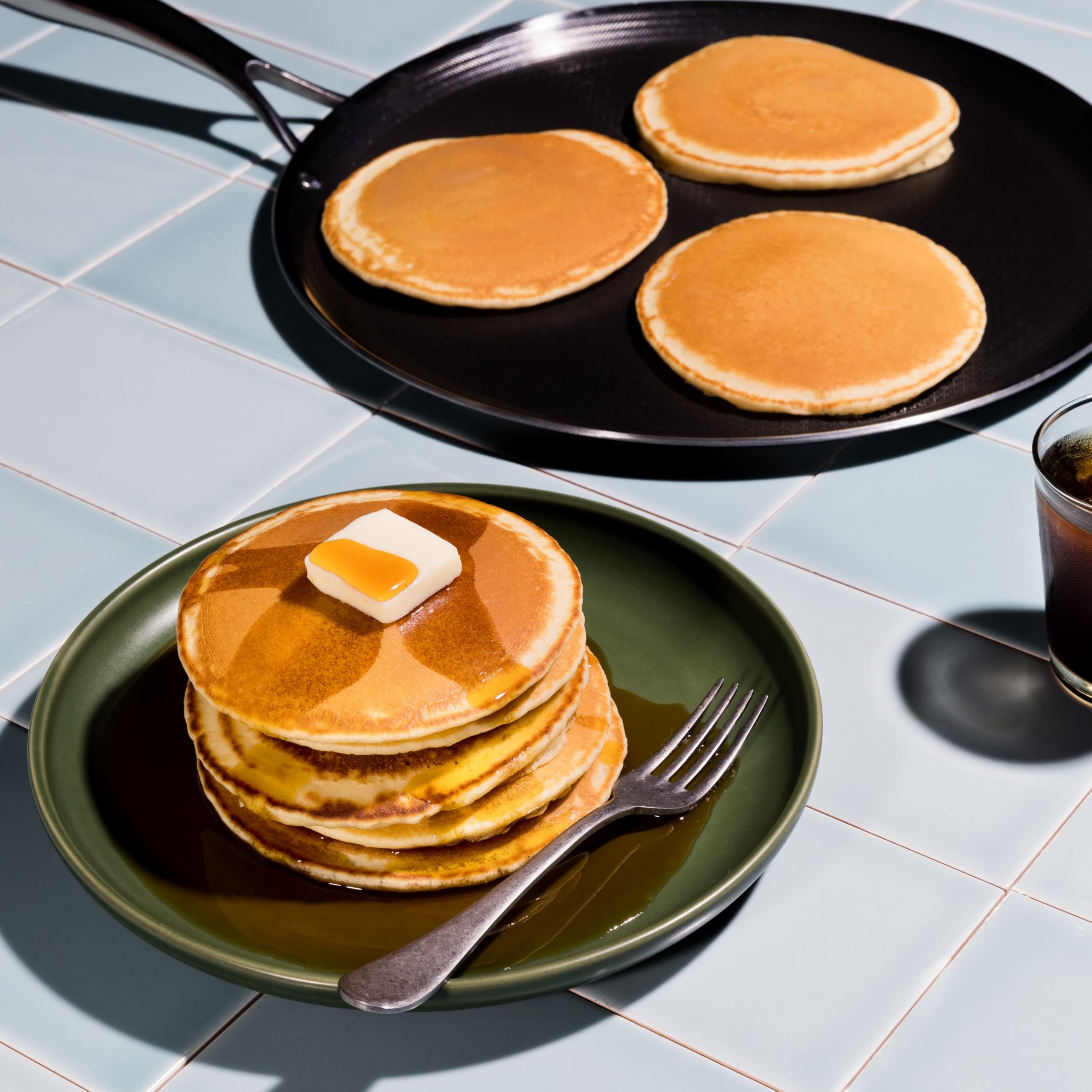 HexClad griddle in dishwasher illustrating easy cleanup convenience