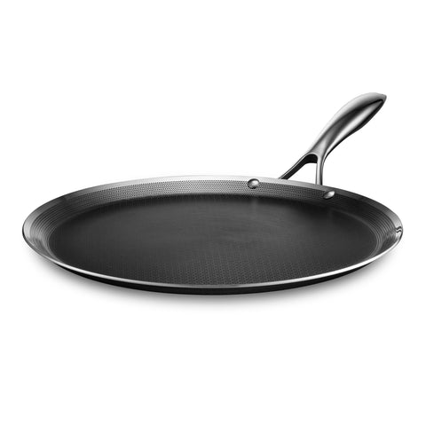 HexClad 13" front view showing griddle and handle for versatile cooking