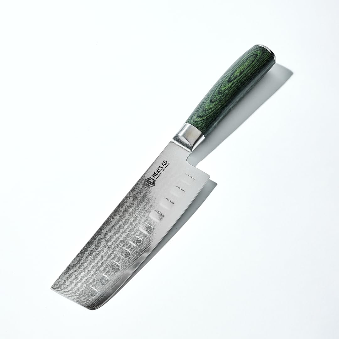 HexClad boning knife front view showing balanced blade and handle for precise trimming