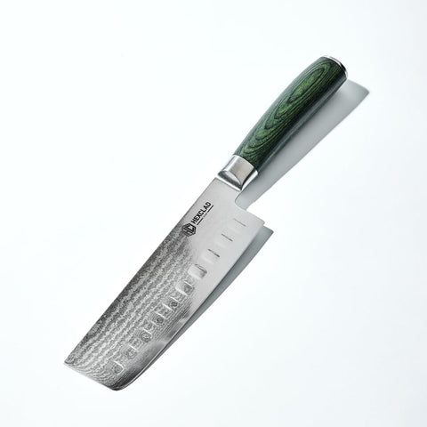 HexClad boning knife front view showing balanced blade and handle for precise trimming