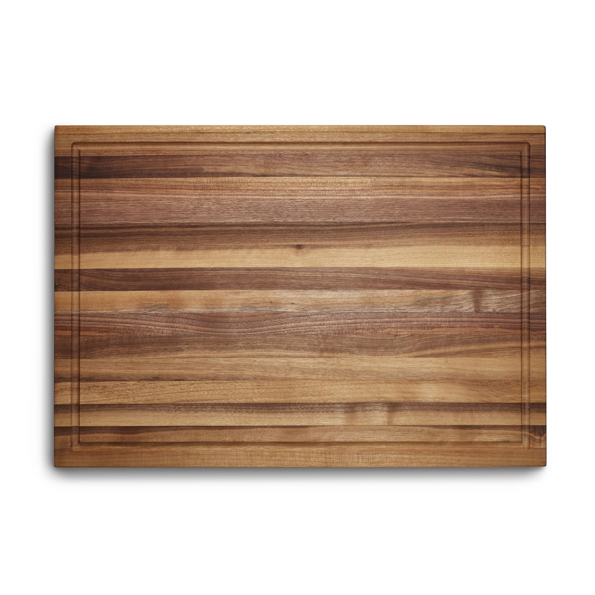 HexClad close-up of grooved side catching juices for cleaner countertop benefit
