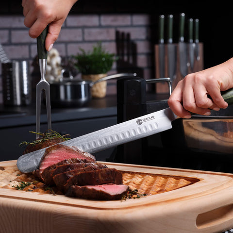 HexClad on kitchen counter styled for home entertaining