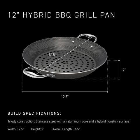 HexClad side profile showing 4-inch height, capacity and stability benefit