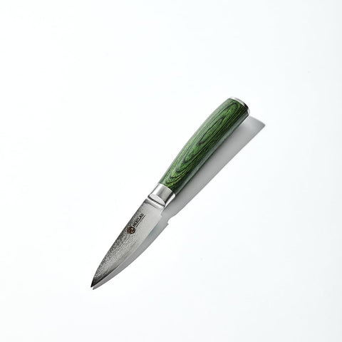 HexClad paring knife front view showing blade and handle benefit sharp precision