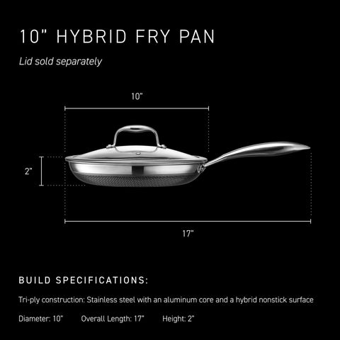 HexClad side profile with handle illustrating balanced weight and secure grip benefit