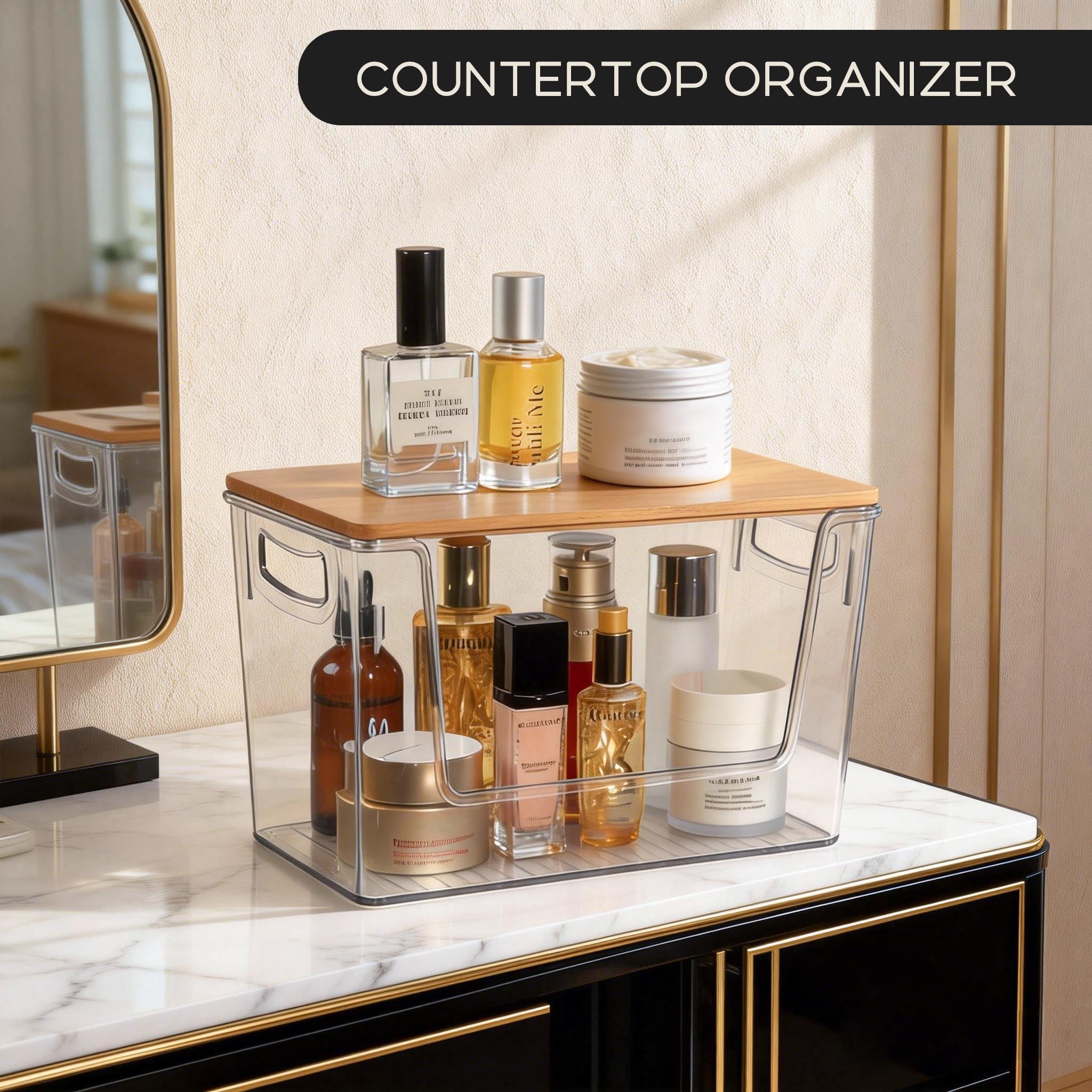 Heyuzb in pantry shelf displaying neat organized pantry benefit