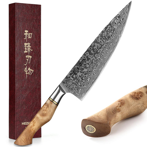HEZHEN front view of blade showing full profile and balance benefit