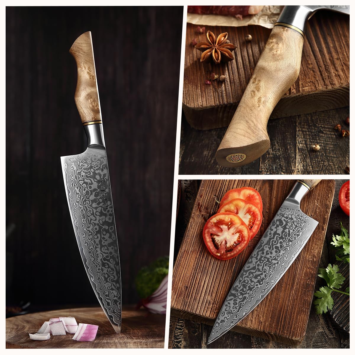 HEZHEN full blade profile on wooden board showing professional readiness