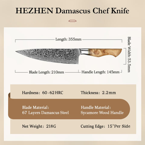 HEZHEN knife slicing tomato to show effortless precise cutting