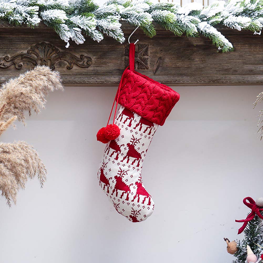 HHOCN detailed pattern of snowflake tree and elk adds rustic holiday charm