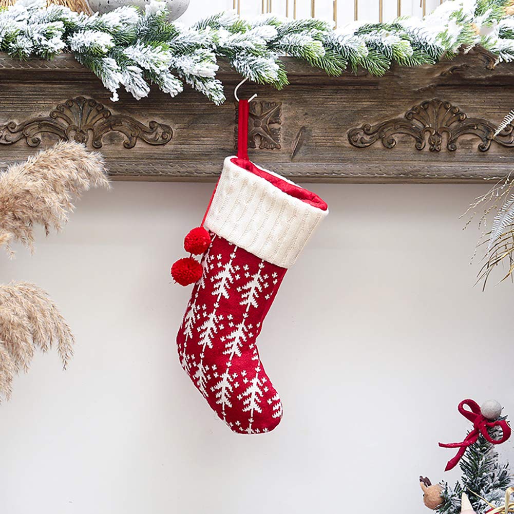 HHOCN stockings hung on mantel creating warm seasonal decoration for living room