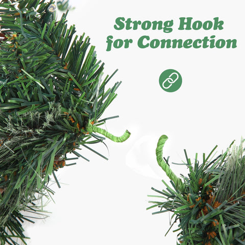 Hibean garland wrapped on a wedding arch showing adaptable greenery for events