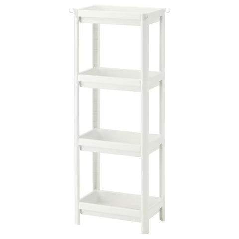 HIEEY front view 4-tier shelf showing organized storage benefit