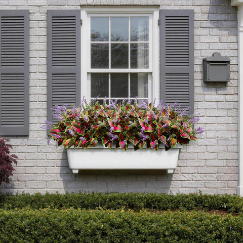 HIFORESTAR bundle placed in planter adding instant patio color