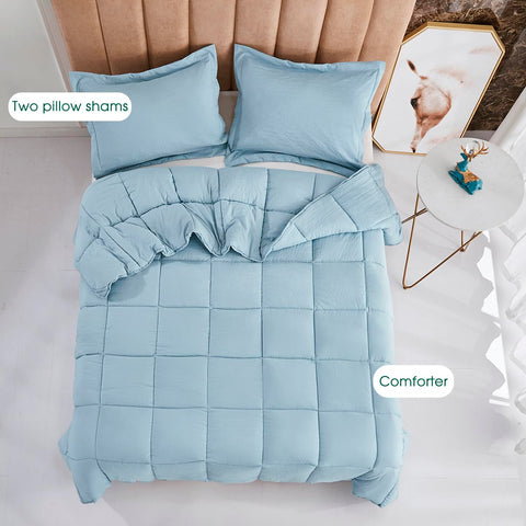 HIG styled bedroom with queen comforter illustrating how the set elevates room decor