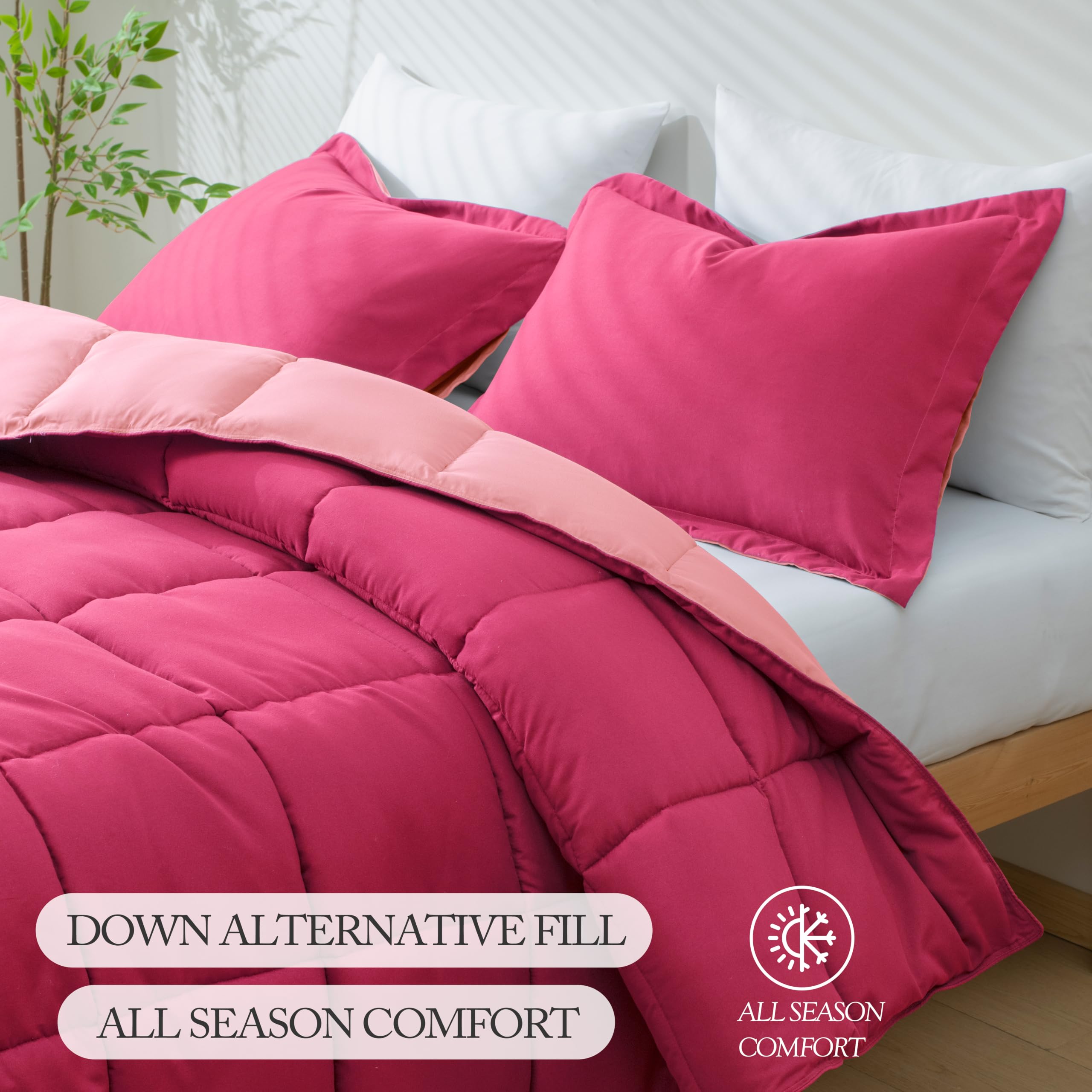 HIG matching pillow shams with flange showing coordinated polished bedroom look