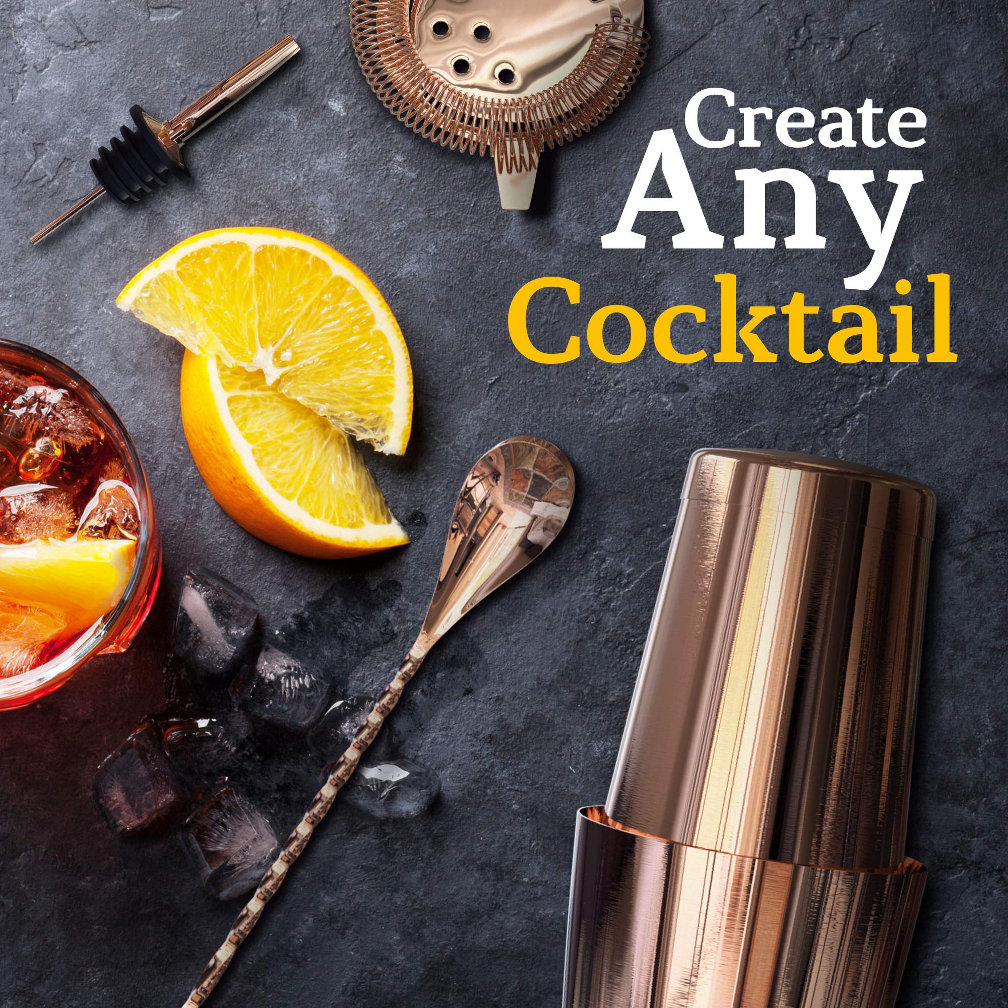Highball & Chaser bartender kit in use pouring a cocktail to show practical performance and home bar appeal