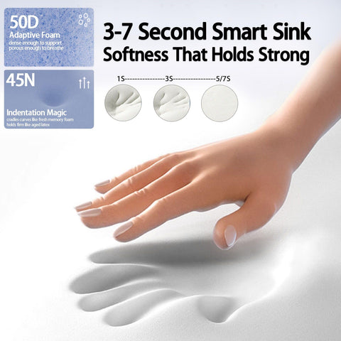 HighBeds cooling pillowcase fabric detail showing silky, breathable finish