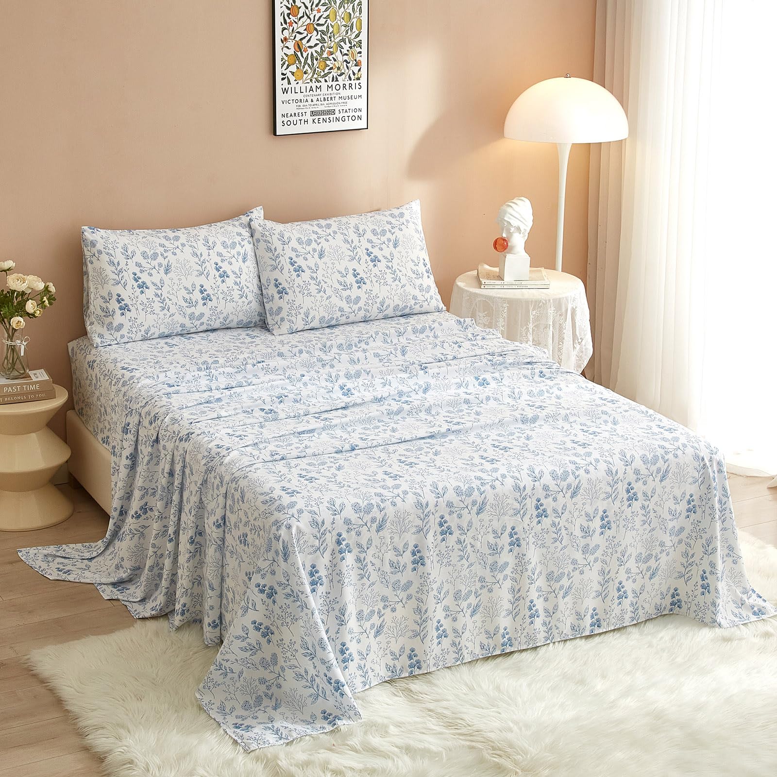 HighBuy styled bed in dorm room demonstrating compact set for tidy student spaces