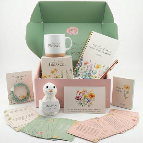 Highmark Collective flatlay of set contents showing complete kit for devotional moments benefit