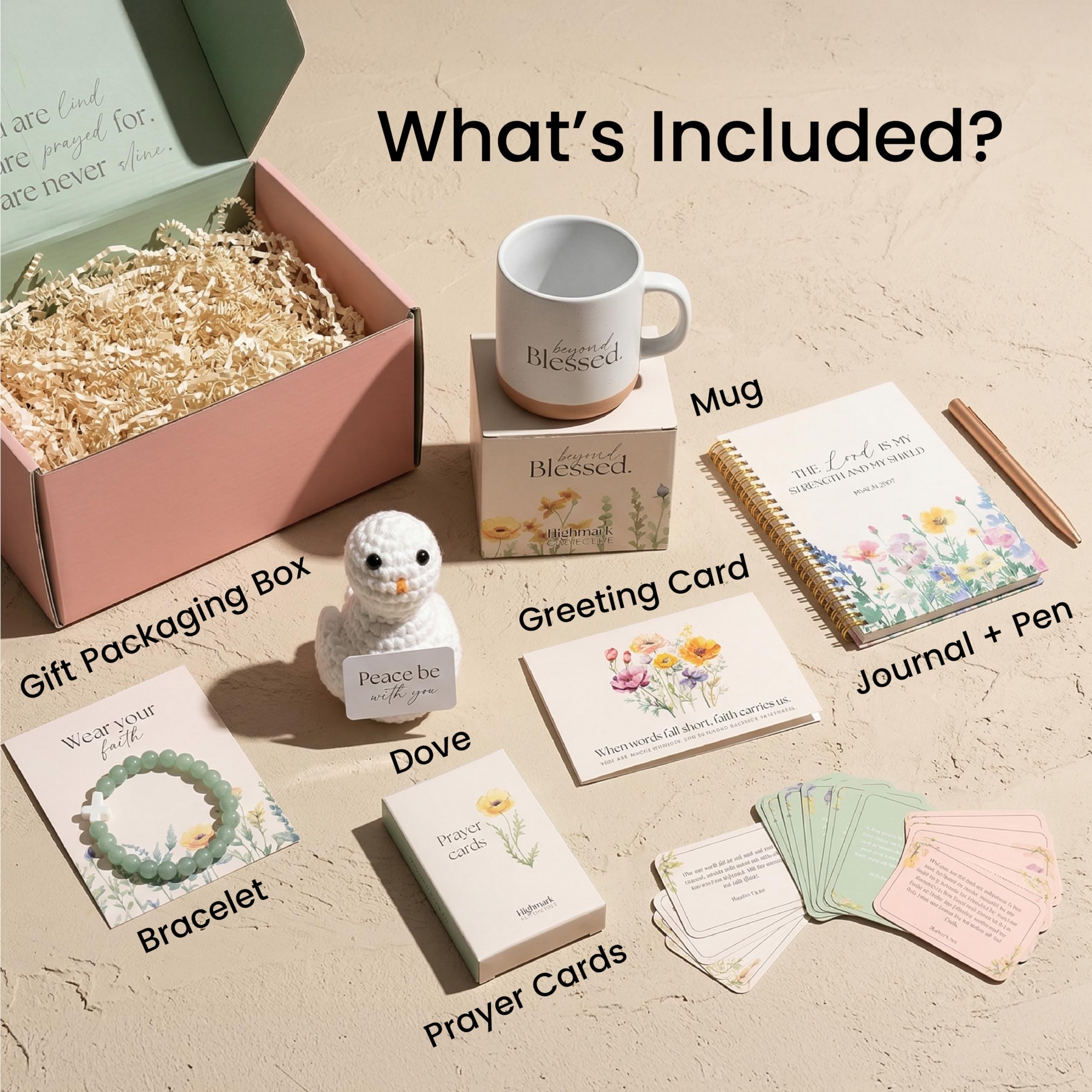 Highmark Collective 'Blessed' mug close-up emphasizing comforting devotion routine benefit
