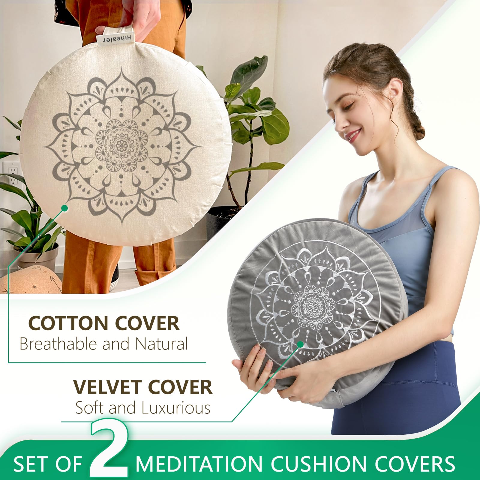 Hihealer close-up velvet texture highlighting soft fabric and tactile comfort