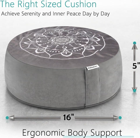 Hihealer side profile showing cushion height and ergonomic hip support