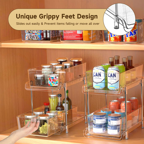 HIHEGD in kitchen pantry organizing spices and snacks for quick selection