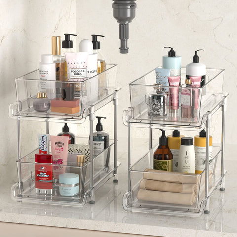 HIHEGD scale comparison with bottles and jars to show compact, space-maximizing size