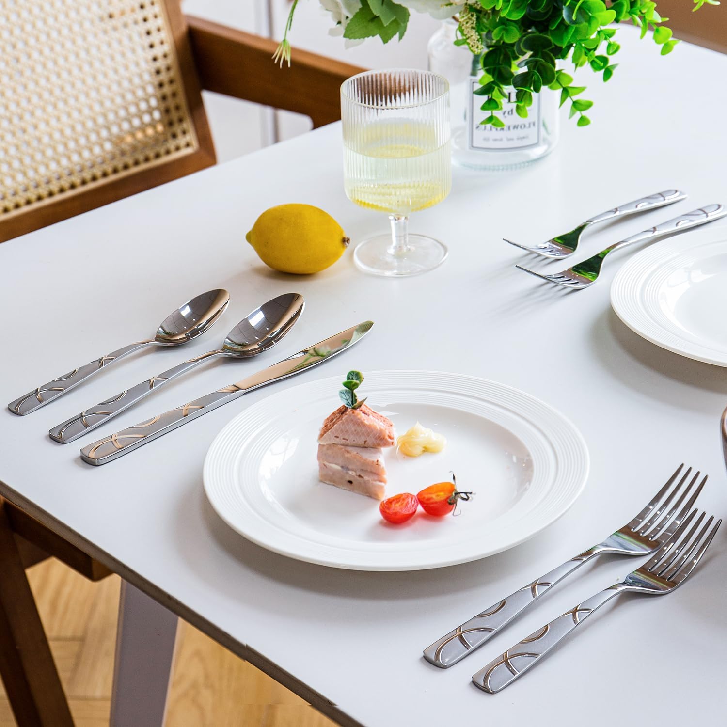 HIKAA utensils inside dishwasher illustrating dishwasher-safe convenience