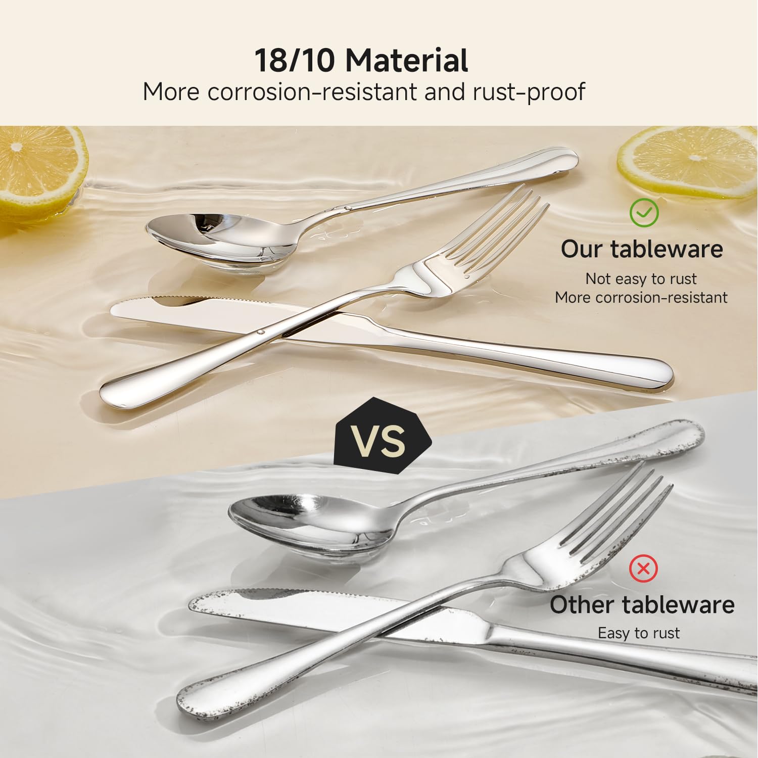 HIKAA fork and spoon profile emphasizing balanced weight and ergonomic benefit