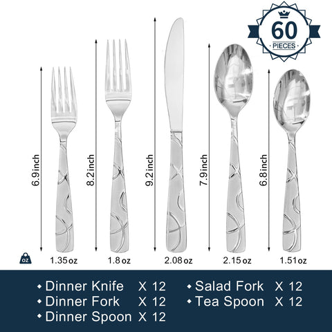 HIKAA arranged forks spoons and knives showing coordinated modern look